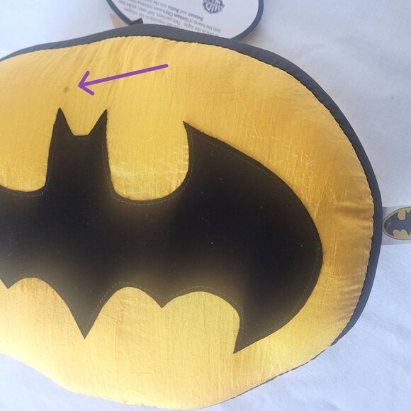 1997 Vintage Batman Pillow Plush w/ Suction Cup – Play-By-Play - Picture 7 of 7